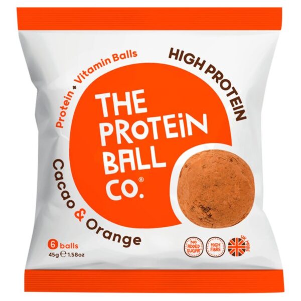 The Protein Ball Co. Cacao+Orange 6 Balls 45g