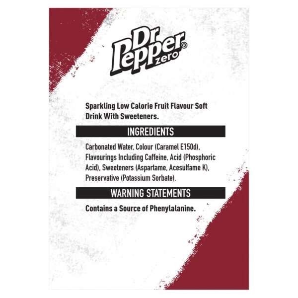 Dr Pepper Zero 2L