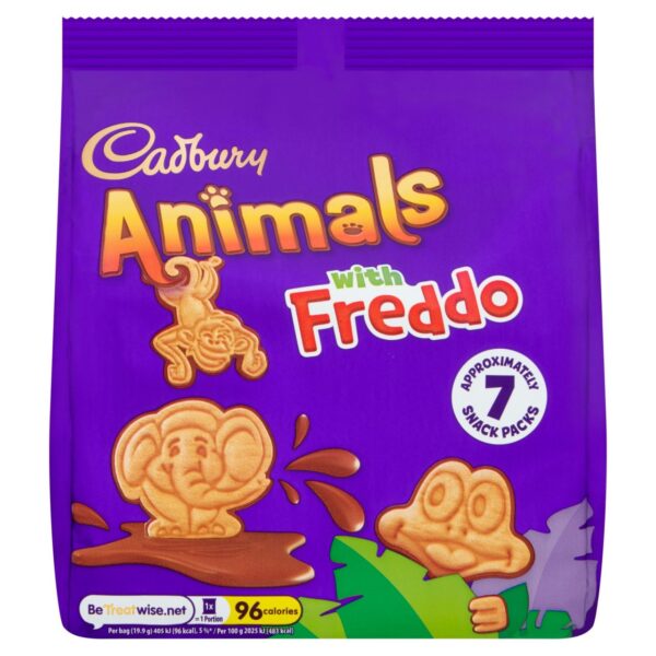 Cadbury chocolate animals with Freddo biscuits 139.3g