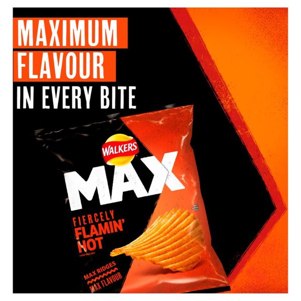 Walkers Max Fiercely Flamin' Hot Grab Bag Crisps 50g