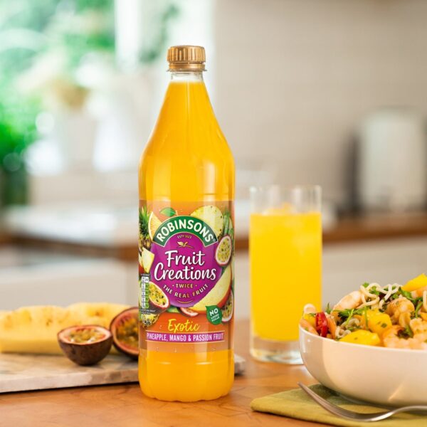 Robinsons Fruit Creations Exotic Pineapple Mango & Passion Fruit Squash 1L