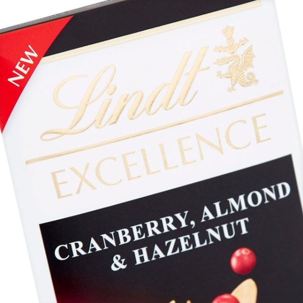 Lindt Excellence Dark Cranberry, Almond, Hazelnut 100g