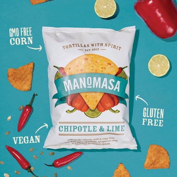 Manomasa Chipotle and Lime Sharing Tortilla Chips 140g