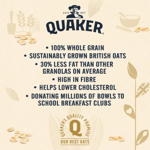 Quaker Oat Raisin Granola Cereal 500g