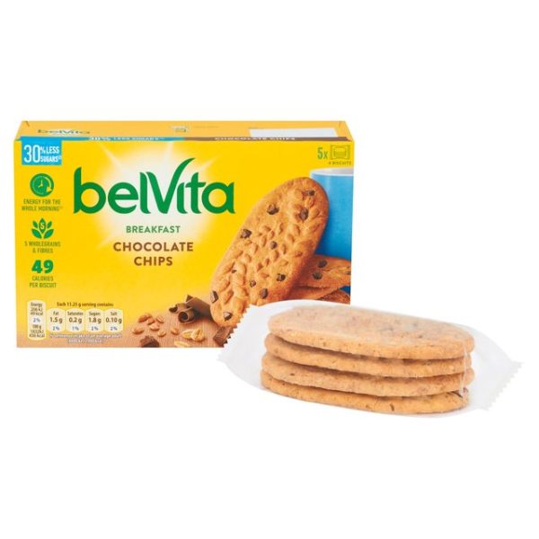 Belvita Breakfast Choc Chips Soft Bakes 5pk 250g