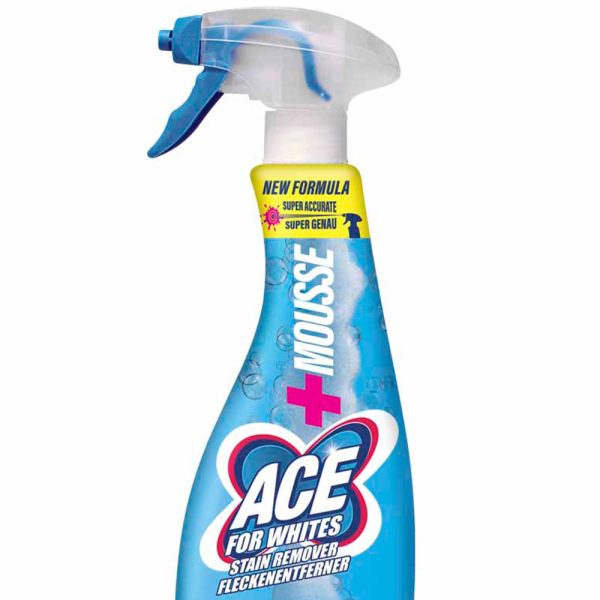 Ace For Whites Stain Remover Power Mousse Spray 700ml