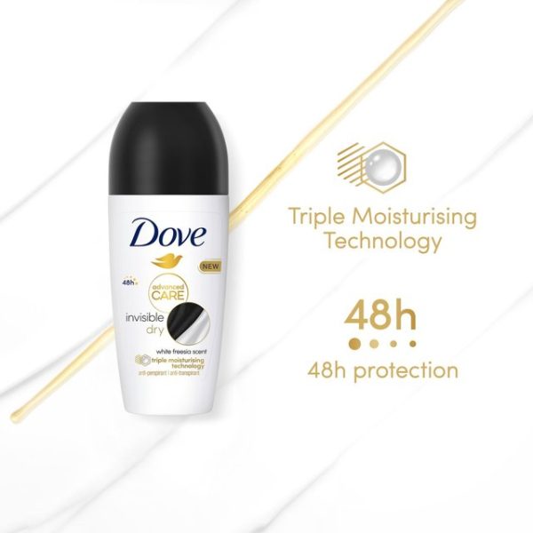 Dove Women Advanced Antiperspirant Deodorant Roll on Invisible Dry 50ml