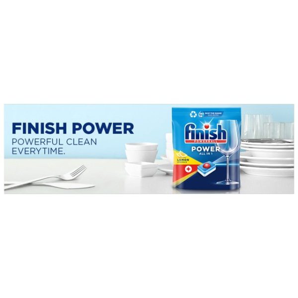 Finish All In One Dishwasher Tablets Lemon 52 Tabs 52 per pack