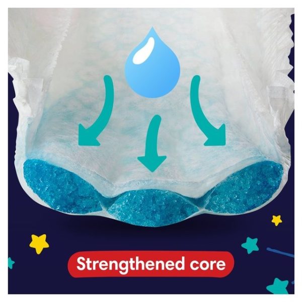 Pampers Baby-Dry Night Nappy Pants Size 4, 32 Night Nappies Essential Pack 32 per pack