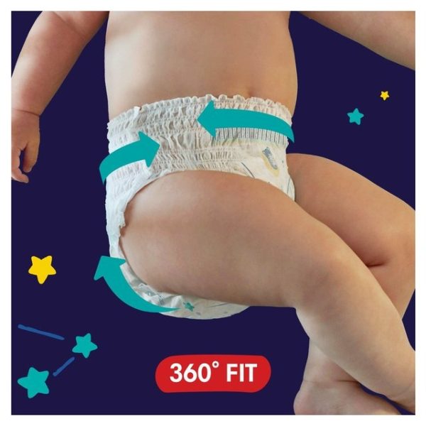 Pampers Baby-Dry Night Nappy Pants Size 4, 32 Night Nappies Essential Pack 32 per pack