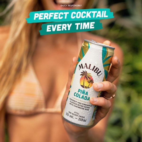 Malibu Pina Colada Pre-Mixed Can 250ml