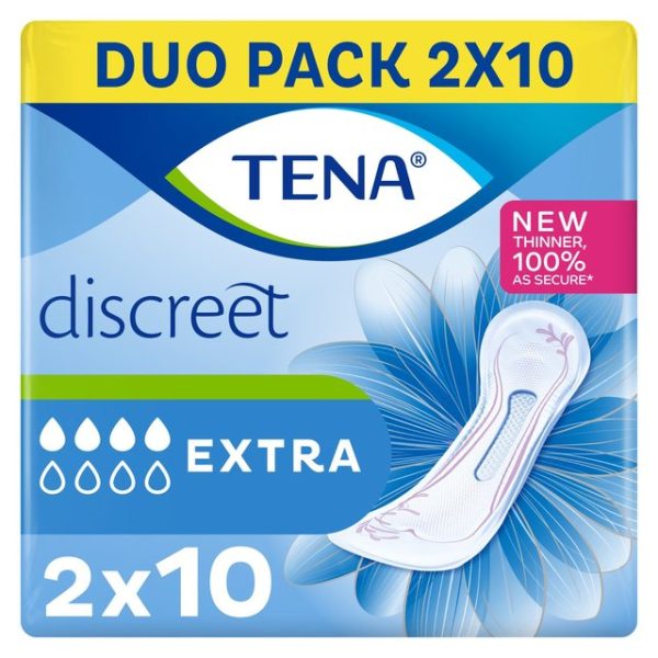 TENA Lady Extra Incontinence Pads Duo 2 x 10 per pack