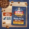Bakers Meaty Meals Adult Small Dry Dog Food Beef 1kg