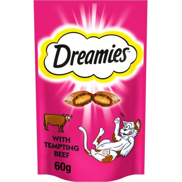 Dreamies Cat Treat Biscuits with Beef 60g