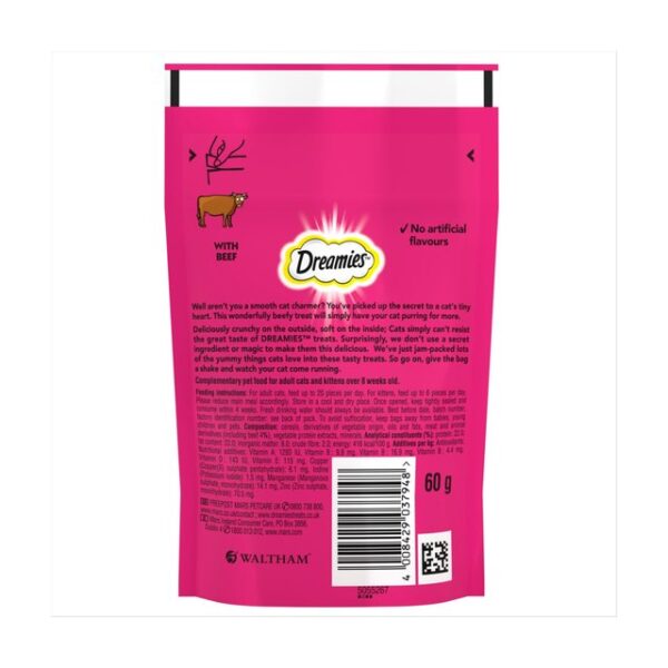 Dreamies Cat Treat Biscuits with Beef 60g