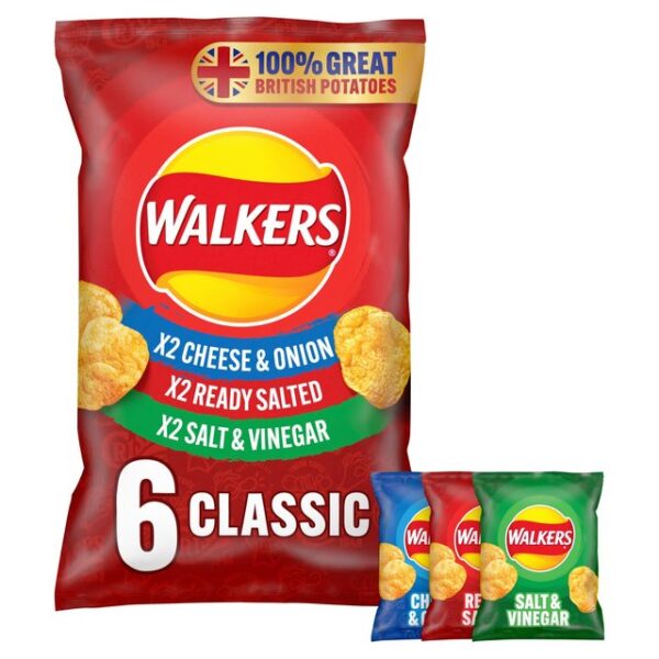 Walkers Variety 6 X 25g