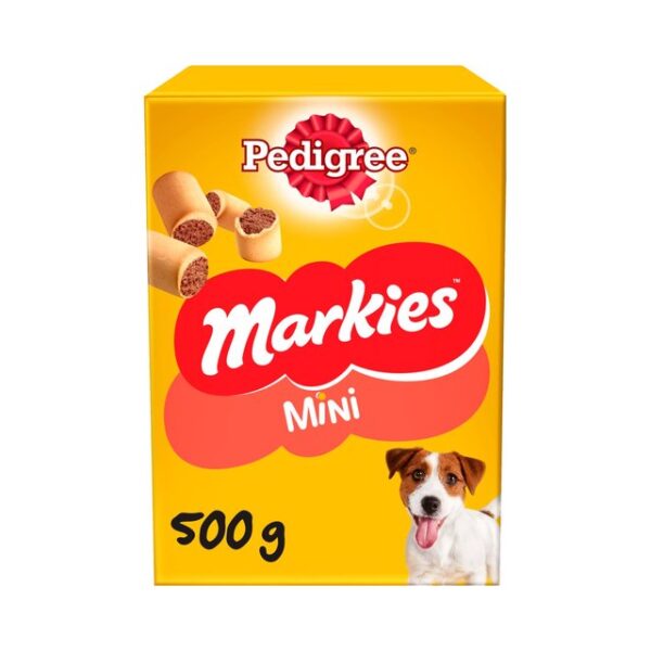 Pedigree Markies Mini Adult Dog Treats Marrowbone Biscuits 500g