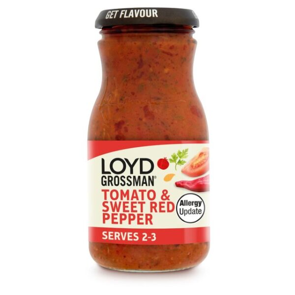 Loyd Grossman Tomato & Sweet Red Pepper Pasta Sauce 350g