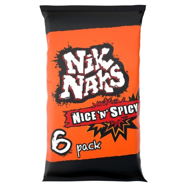 Nik Naks 6 Nice n Spicy 6 X 20g