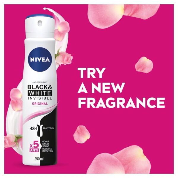 NIVEA Black & White Original 48h Anti-Perspirant Deodorant Spray 250ml