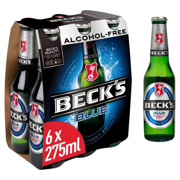 Beck's Blue Alcohol-Free Beer Bottles 6 x 275ml