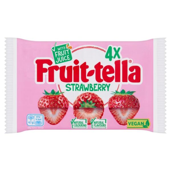 Fruittella Strawberry Sweets 4 per pack