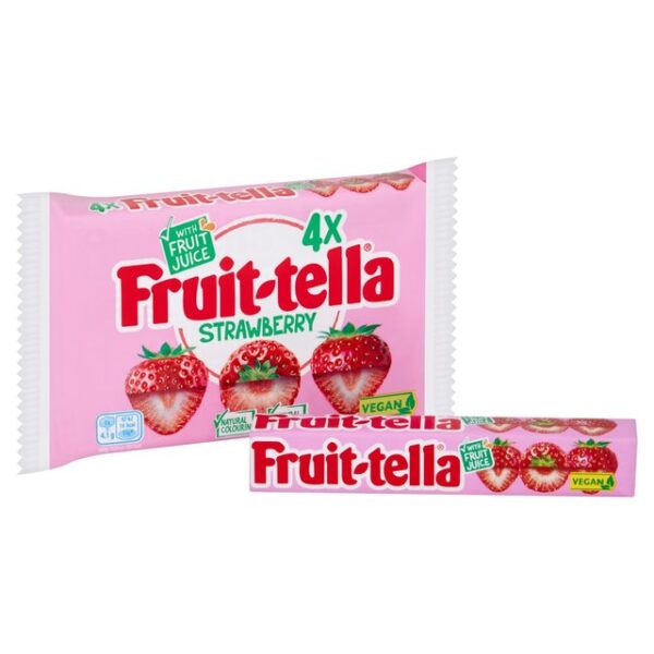 Fruittella Strawberry Sweets 4 per pack