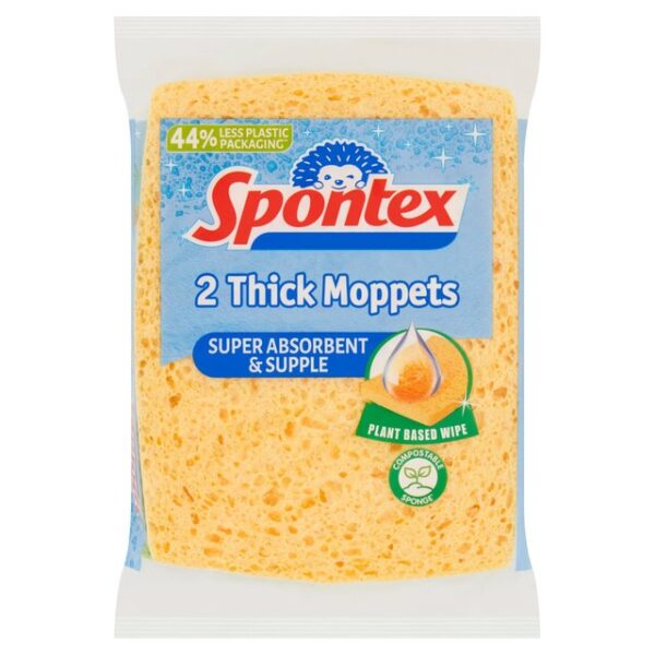 Spontex Thick Moppets 2pk