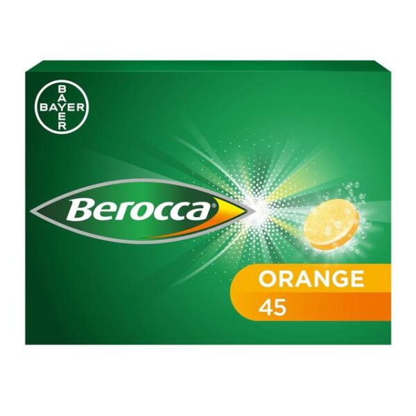 Berocca Orange Effervescent Energy Vitamin Tablets 45 per pack