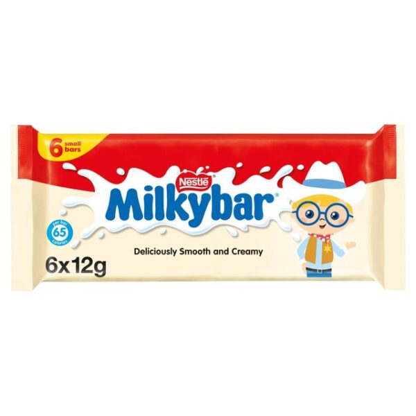 Milkybar White Chocolate Bar 6 Pack 72g