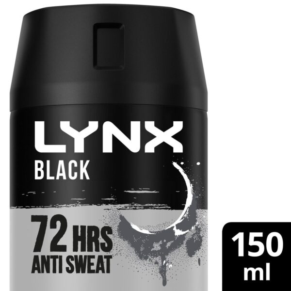 Lynx Black Anti-perspirant Deodorant Spray for Men 150ml