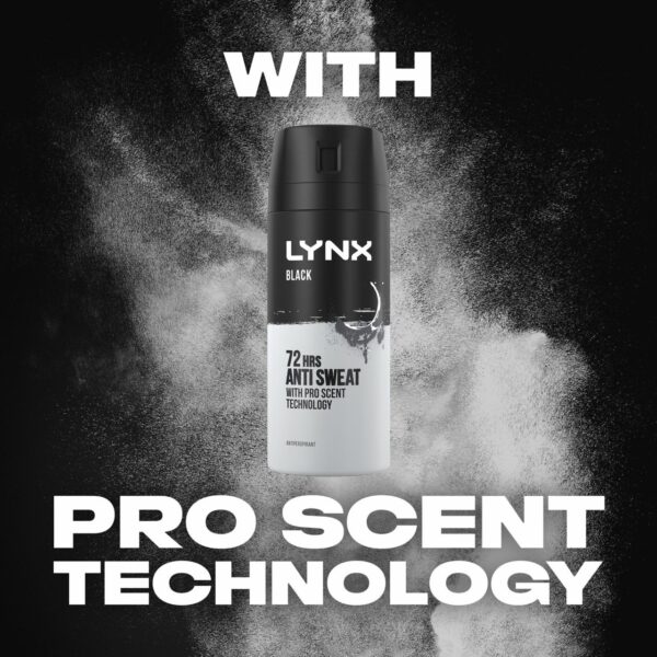 Lynx Black Anti-perspirant Deodorant Spray for Men 150ml