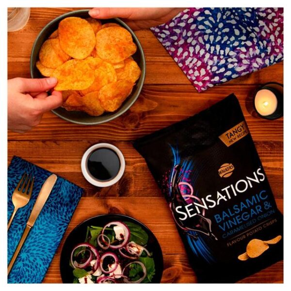 Walkers Sensations Balsamic Vinegar & Caramelised Onion Sharing Crisps 150g