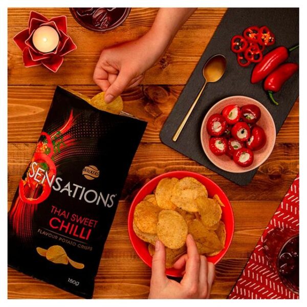 Walkers Sensations Thai Sweet Chilli Sharing Crisps 150g