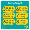 Pampers Baby-Dry Size 4, 44 Nappies, 9kg-14kg, Essential Pack 44 per pack