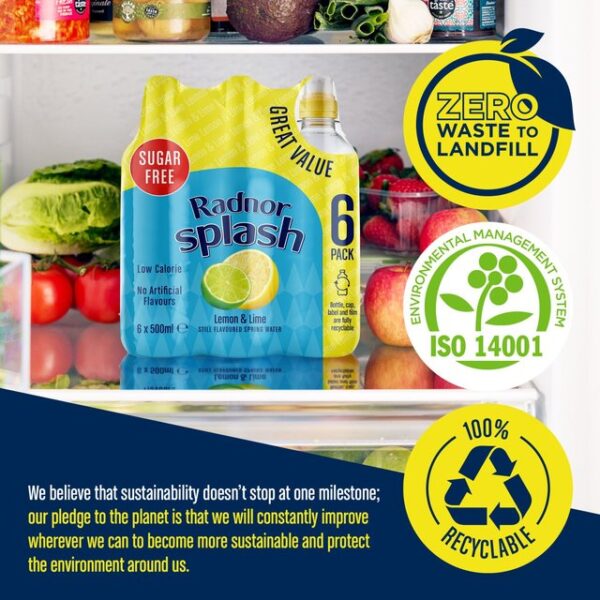 Radnor Splash Still Lemon, Lime 6 x 500ml