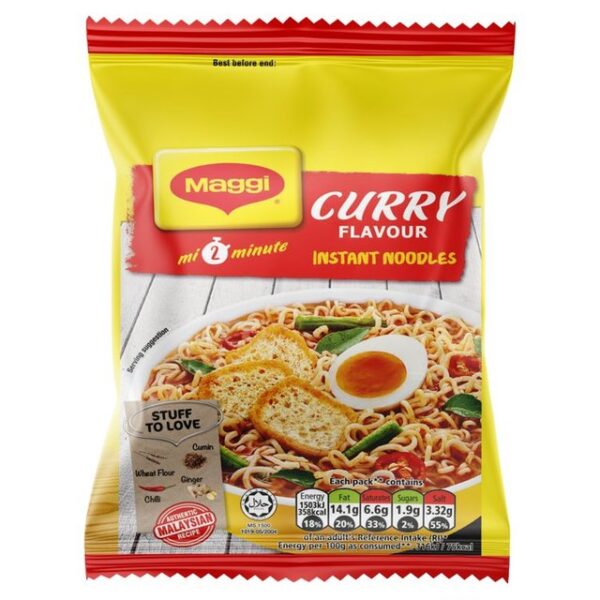 Maggi Curry 2 Minute Noodles 79g