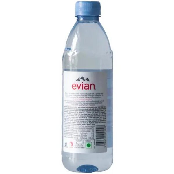 Evian Natural Bottled Mineral Still Water 500ml