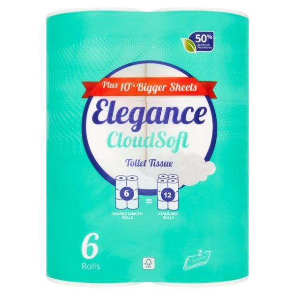 Elegance Toilet Tissue 6 Roll