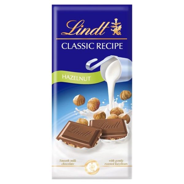 Lindt Classic Recipe Hazelnut Milk Chocolate 125g