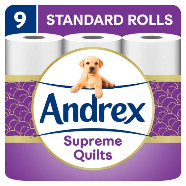 Andrex Supreme Quilts Toliet Roll 9 Rolls