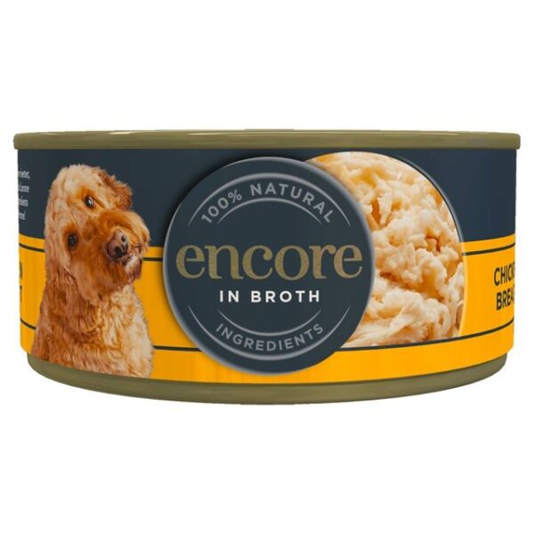 Encore Dog Tin Chicken Breast in Broth 156g