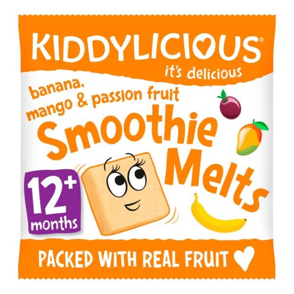 Kiddylicious Smoothie Melts Banana Mango & Passion Fruit 6g