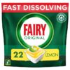 Fairy Original All In One Dishwasher Tablets Lemon 22 pack