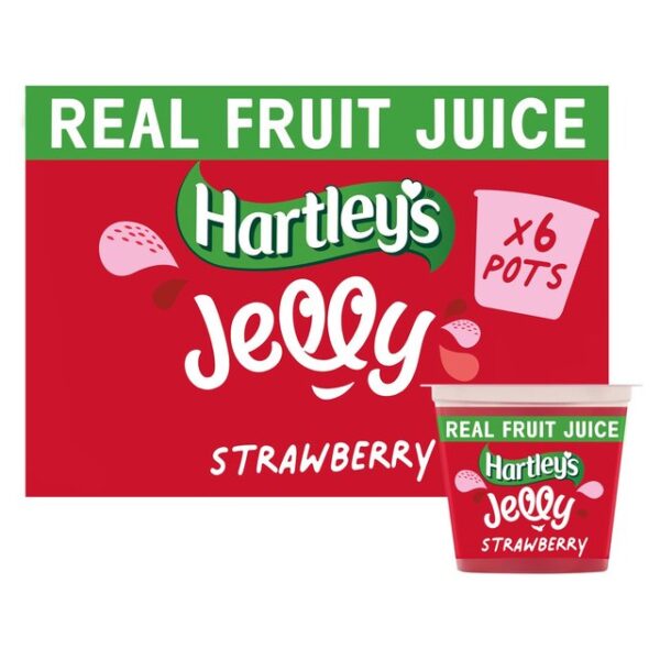 Hartleys Strawberry Jelly 6 X 125g