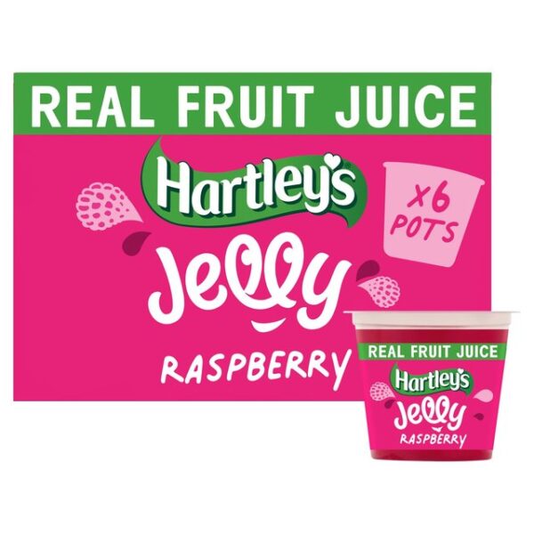 Hartleys Raspberry Jelly 6 X 125g