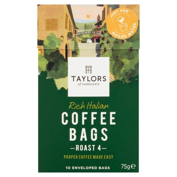 Taylors Of Harrogate Rich Italian Coffee Bags 75g