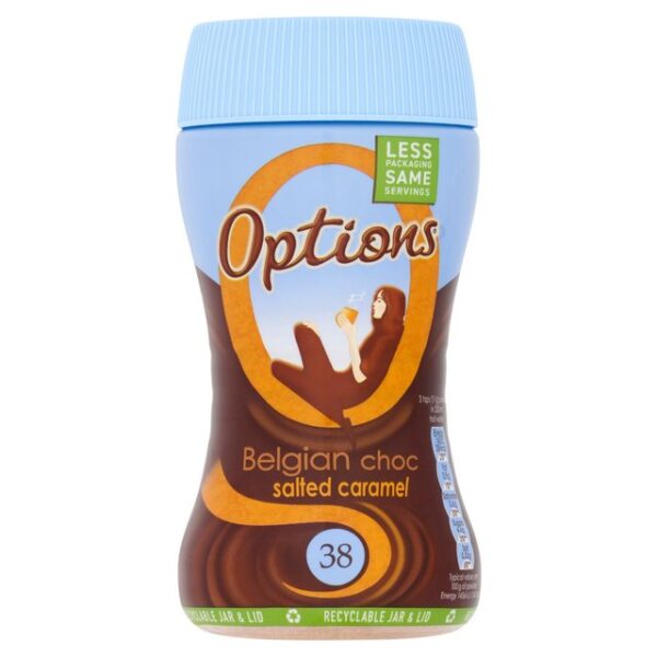 Options Belgian Choc Salted Caramel 220g