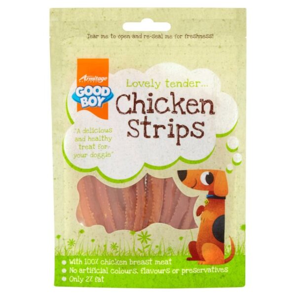 Good Boy Chicken Strips Dog Treats 80g