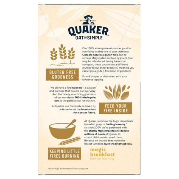 Quaker Oat So Simple Gluten Free Porridge Sachets 10 x 35g